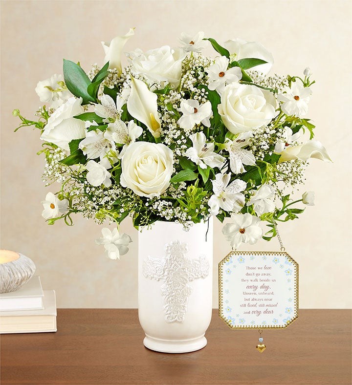 Serenity Bouquet sympathy flowers, a peaceful arrangement for expressing condolences