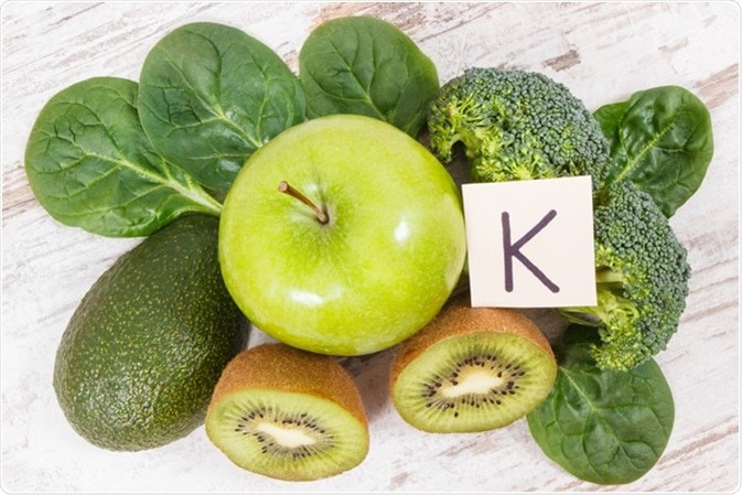 Fresh fruits and vegetables containing vitamin K. Image Credit: Ratmaner / Shutterstock