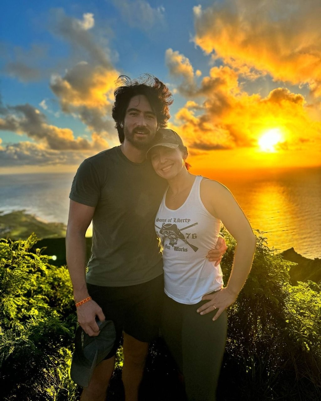 Tulsi Gabbard (right) and her husband Abraham Williams (left). Photo: @tulsigabbard/Instagram