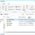 File Explorer showing OneDrive folders