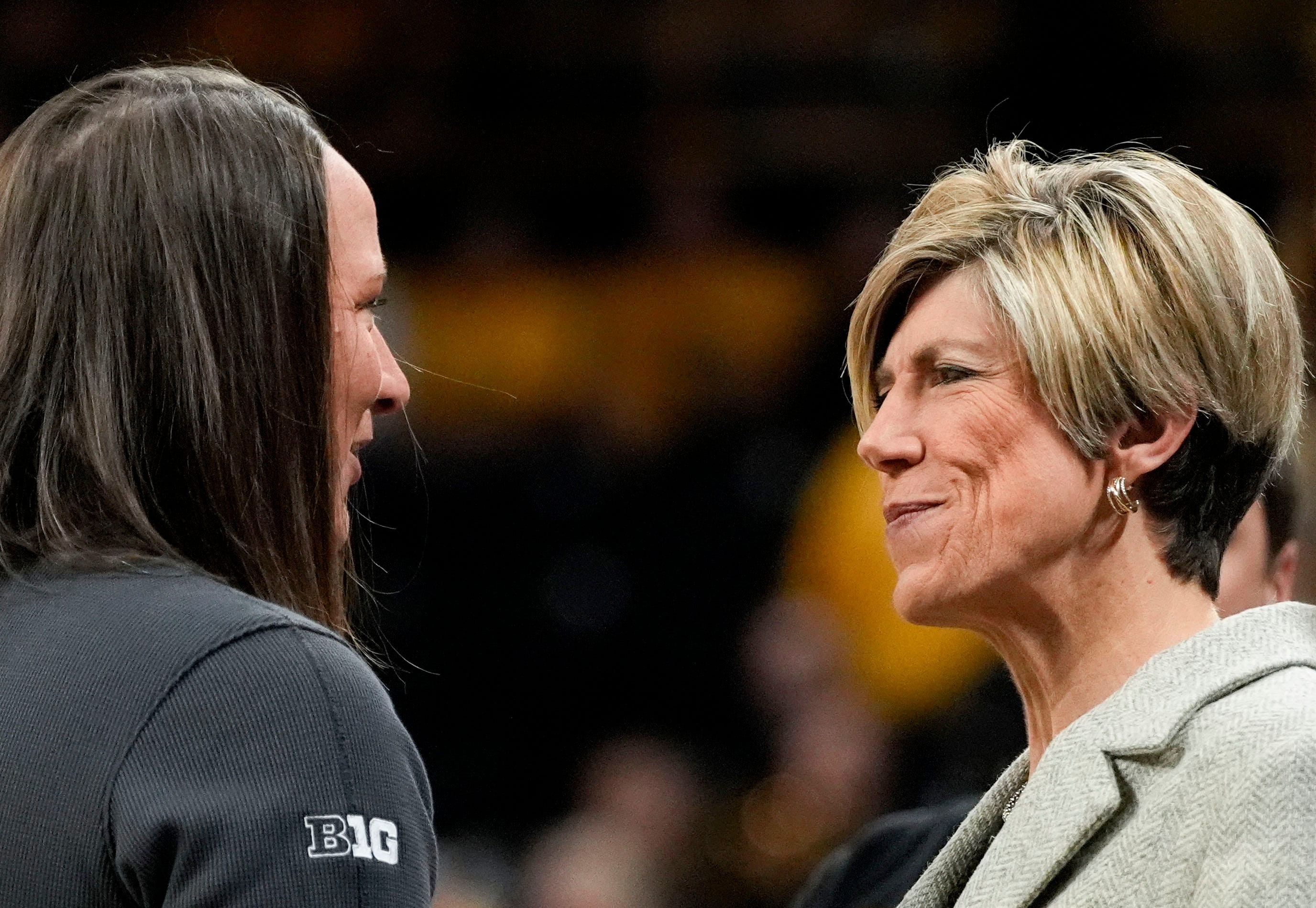 Iowa Hawkeyes women's basketball head coach Jan Jensen discusses game strategy and broadcast details for fans.