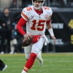 Patrick Mahomes in action during a game