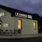 Chipotlane Digital Kitchens offers no inside guest access. The first Chipotlane Digital Kitchen in Cuyahoga Falls, Ohio includes patio seating for guests to enjoy their meals outside.