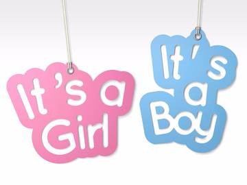 Understanding Cisgender: Visual representation of a baby announcement declaring 'It's a Boy!' and 'It's a Girl!', illustrating the alignment of sex assigned at birth with gender identity in cisgender individuals.