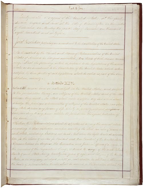 House Joint Resolution Proposing the 14th Amendment