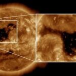 coronal hole on the surface of the sun on Jan. 28.