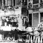 Historical Labor Day Float Parade in 1916: Early Celebrations of Workers' Holiday