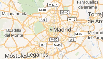 Madrid City Map: Explore the location of Madrid, Spain, on this detailed online map.