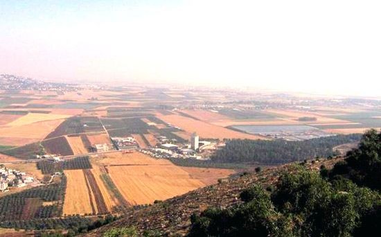 View of the Jezreel Valley (Marj Ibn Amir), northern Israel.