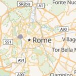 Rome city map highlighting its geographical location