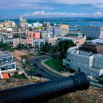 Panoramic view of San Juan, Puerto Rico, showcasing the capital city's coastal beauty