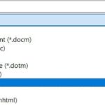 Save As PDF dialog box in Windows File menu, illustrating how to choose PDF as the file format when saving a document.