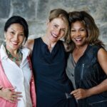 Tina Turner with her collaborators on the CD Beyond, Dechen Shak-Dagsay (left) and Regula Curti (center). Photo by Alberto Venzago.