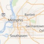 Memphis, Tennessee map