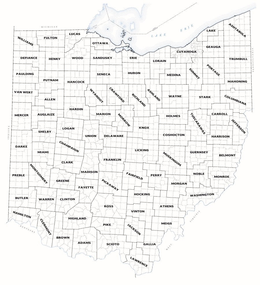 Ohio Township Map by County: Find your township using this comprehensive county-based guide.