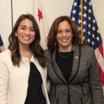 Lilian Sanchez and Vice President-elect Kamala Harris