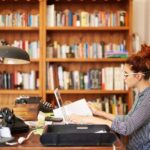 Woman working at desk