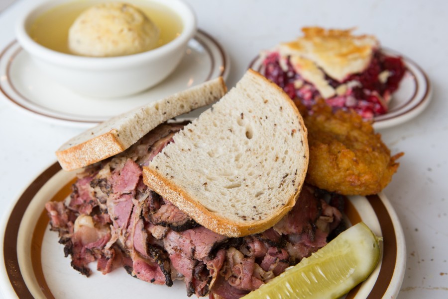 A corned beef sandwich from Manny's Deli, a Chicago institution