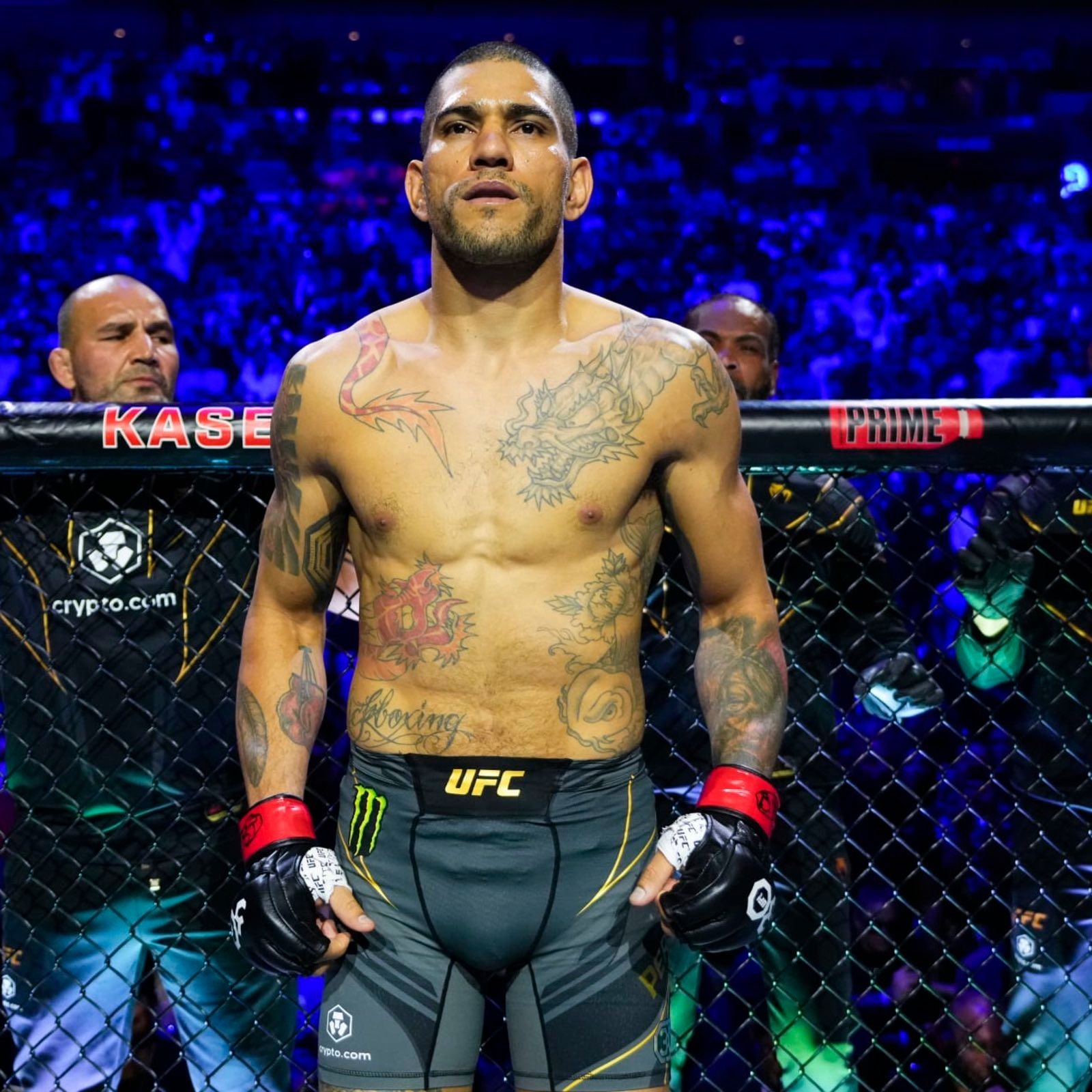 Alex Pereira UFC portrait, intense expression