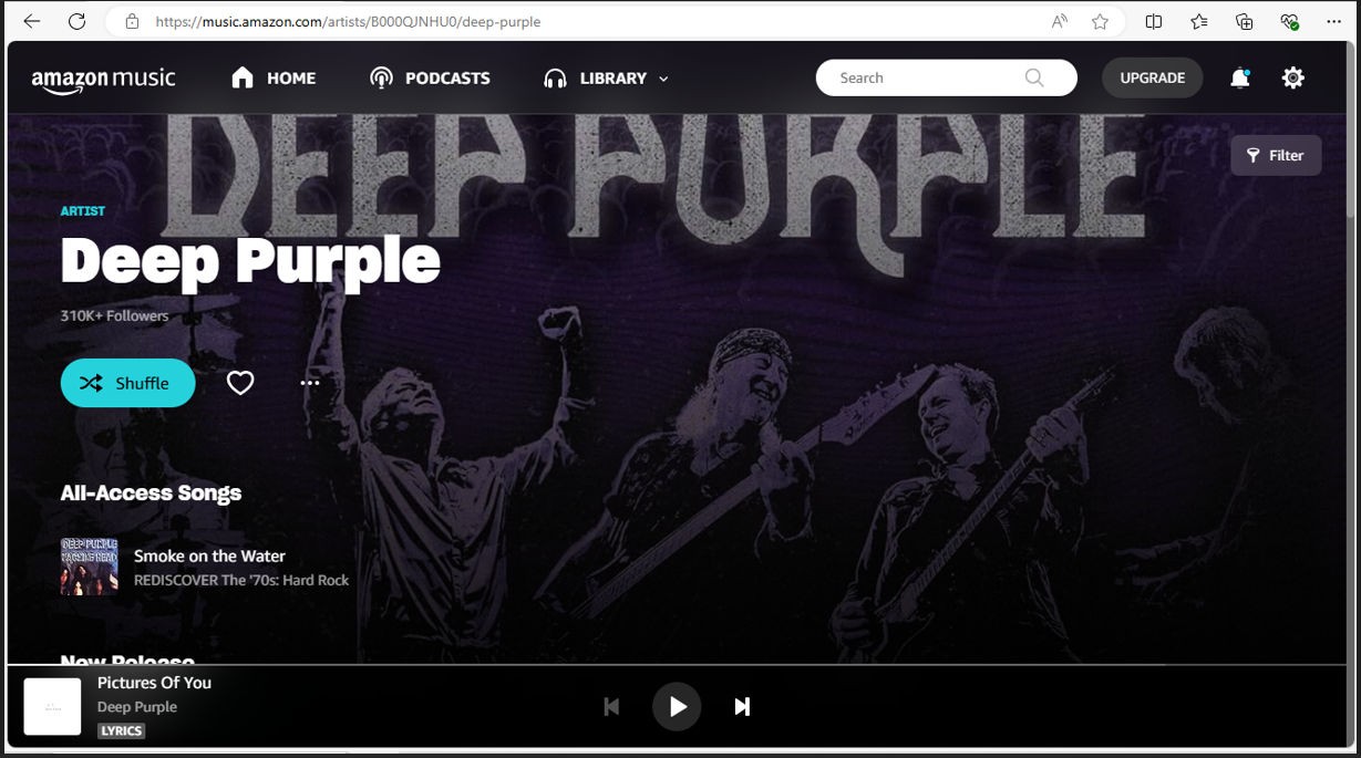 A screenshot of a screen showing Amazon