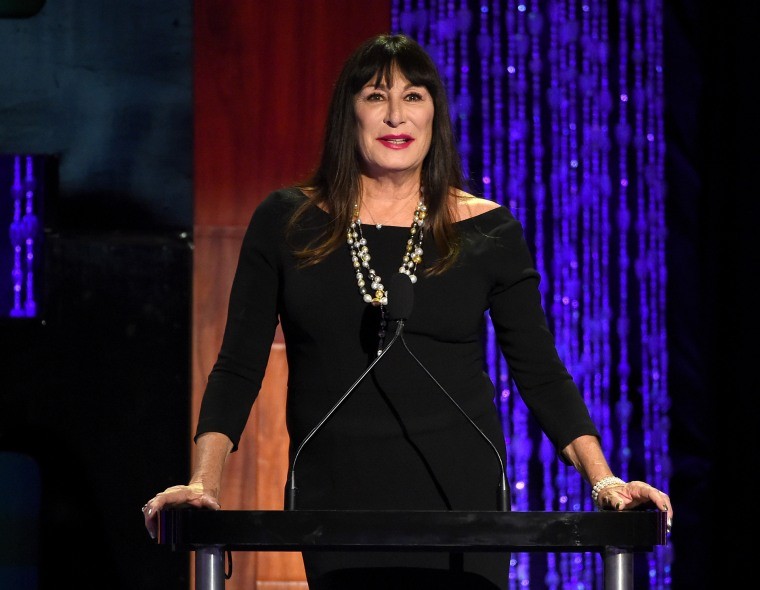 Anjelica Huston speaks onstage at PETA