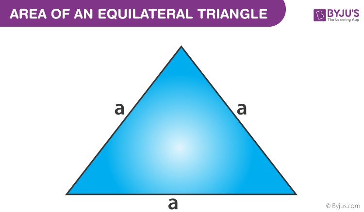 Area of a equilateral triangle