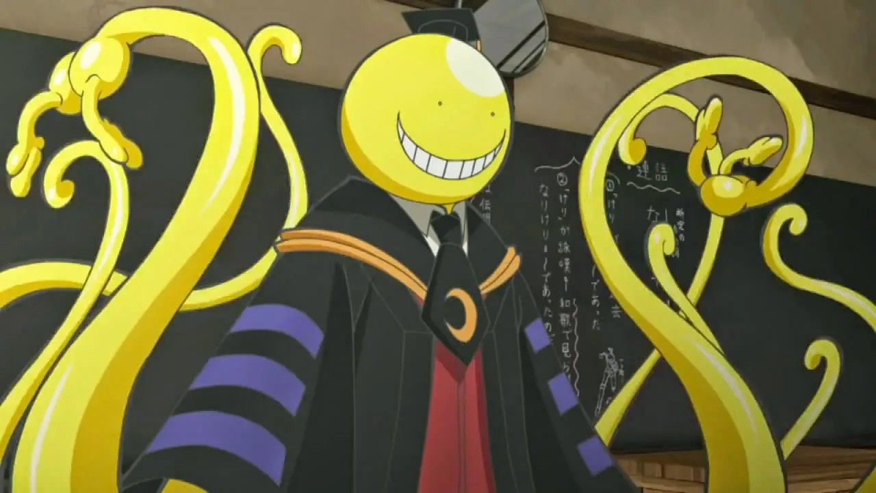 A yellow octopus teacher