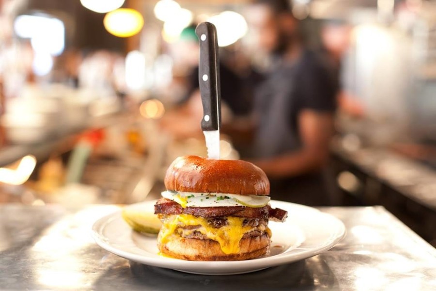 A cheeseburger from Au Cheval, ranked as one of the best burgers in America