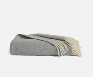 Comforter with a wool shell