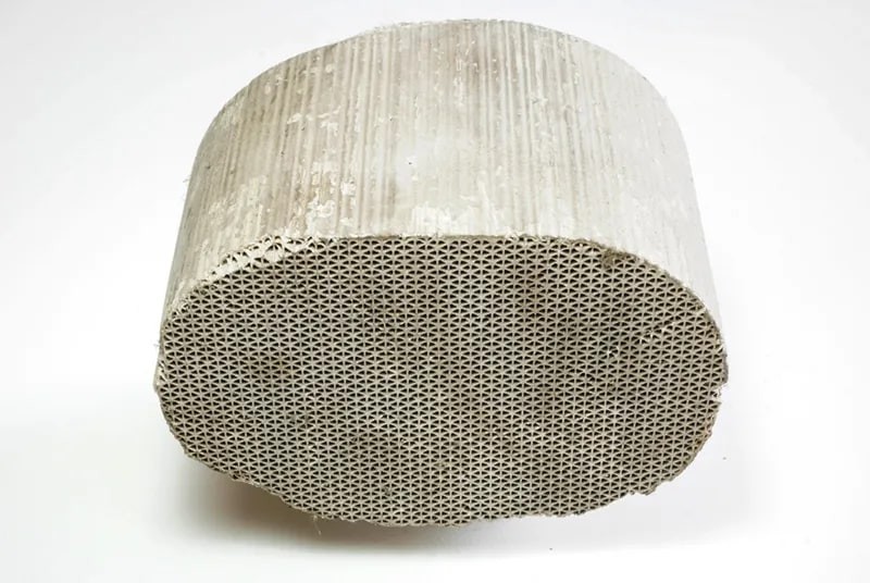 Inside Catalytic Converter