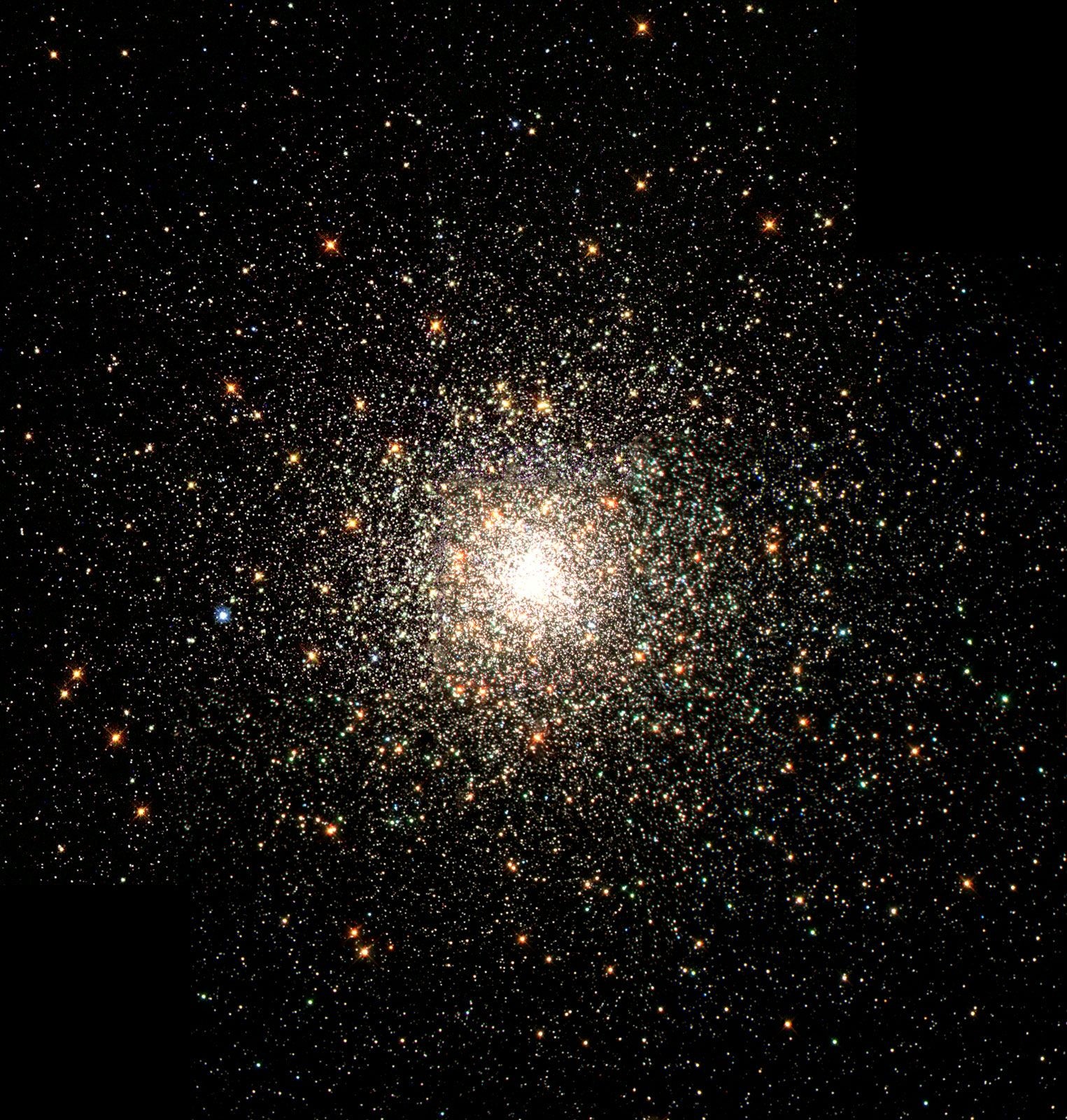 Globular cluster M80 as seen by the Hubble Space Telescope, showing hundreds of thousands of stars