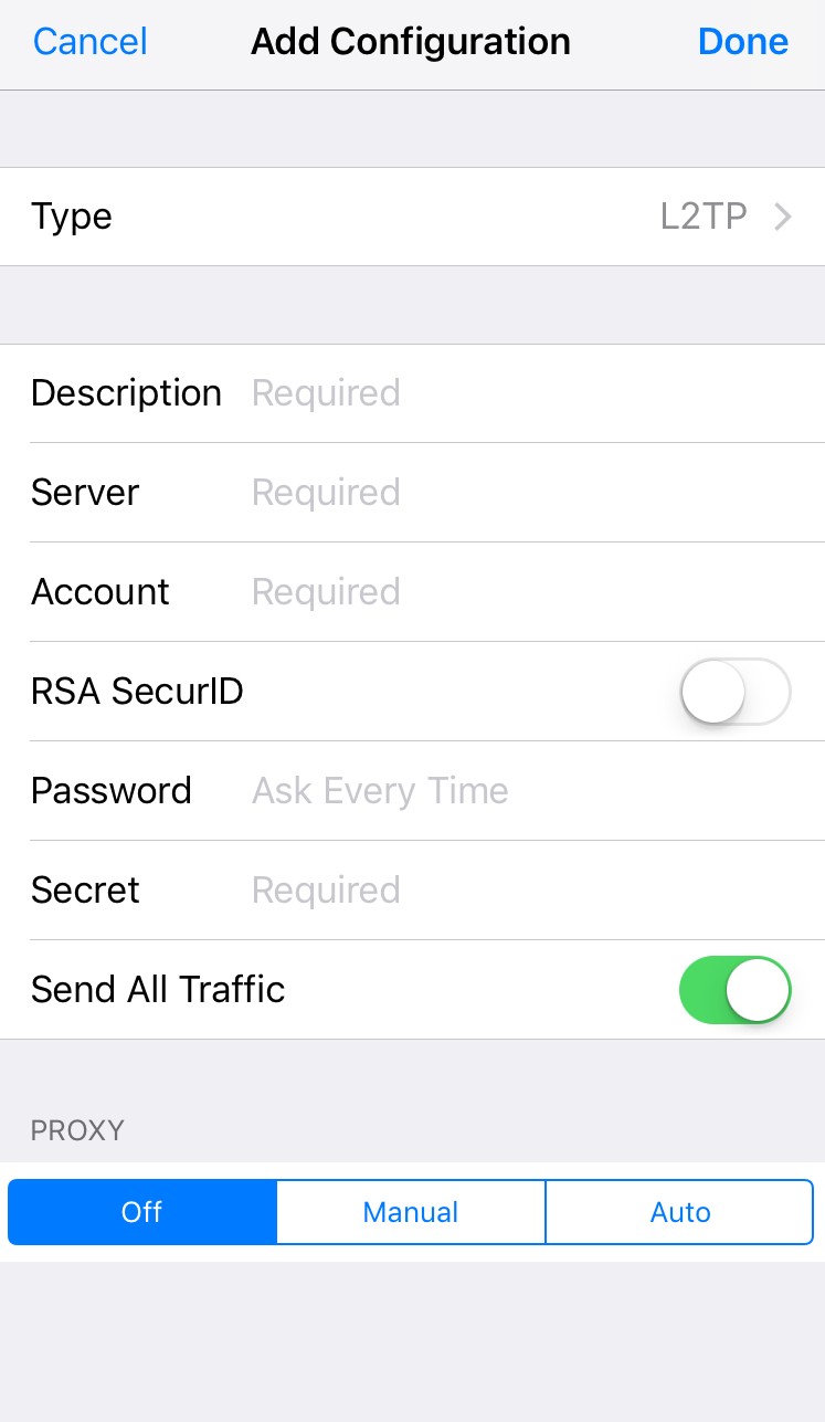 VPN Configuration Setup 2