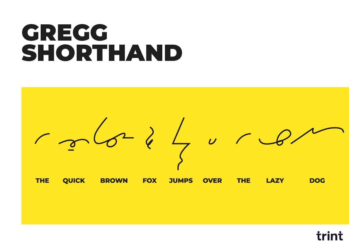 Gregg Shorthand Example