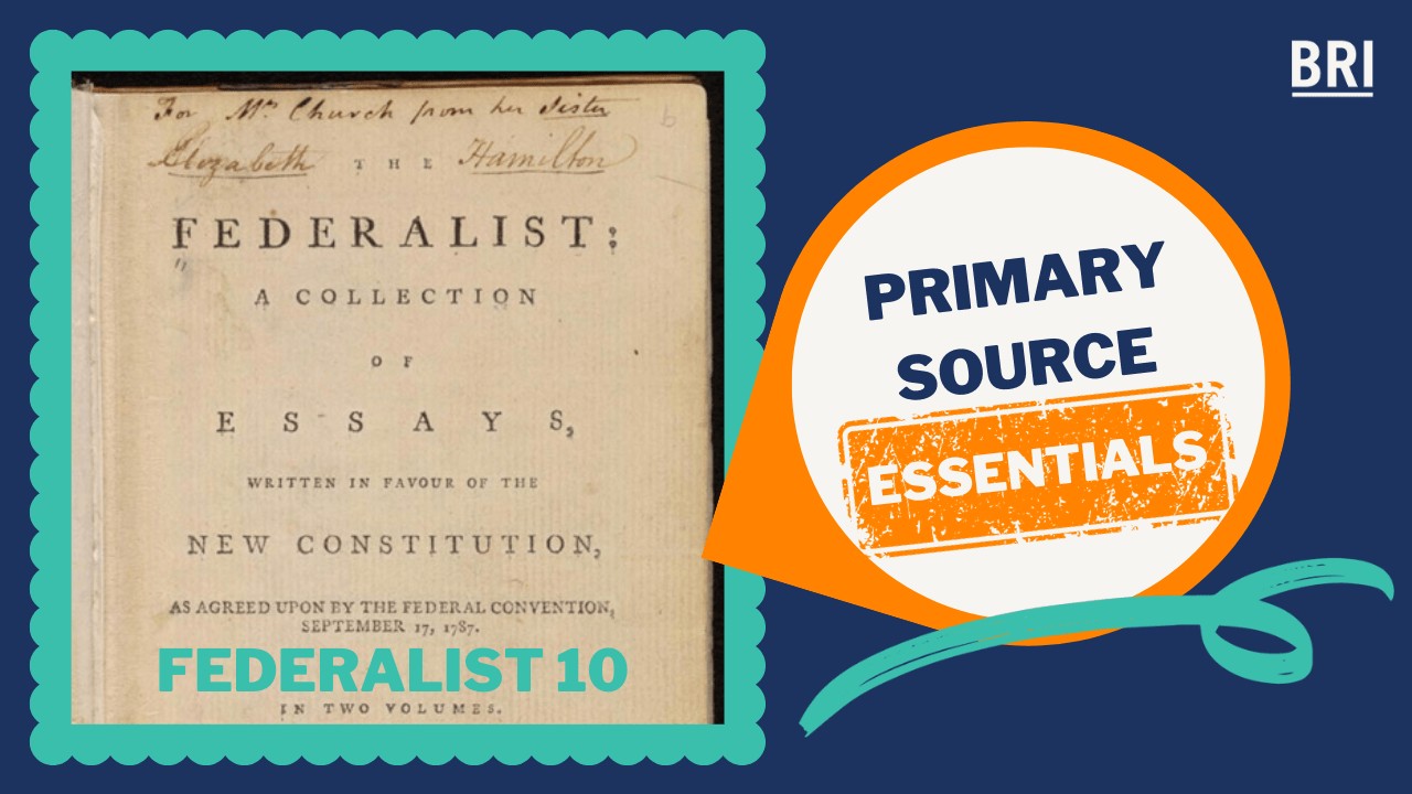 Federalist 10 Argument