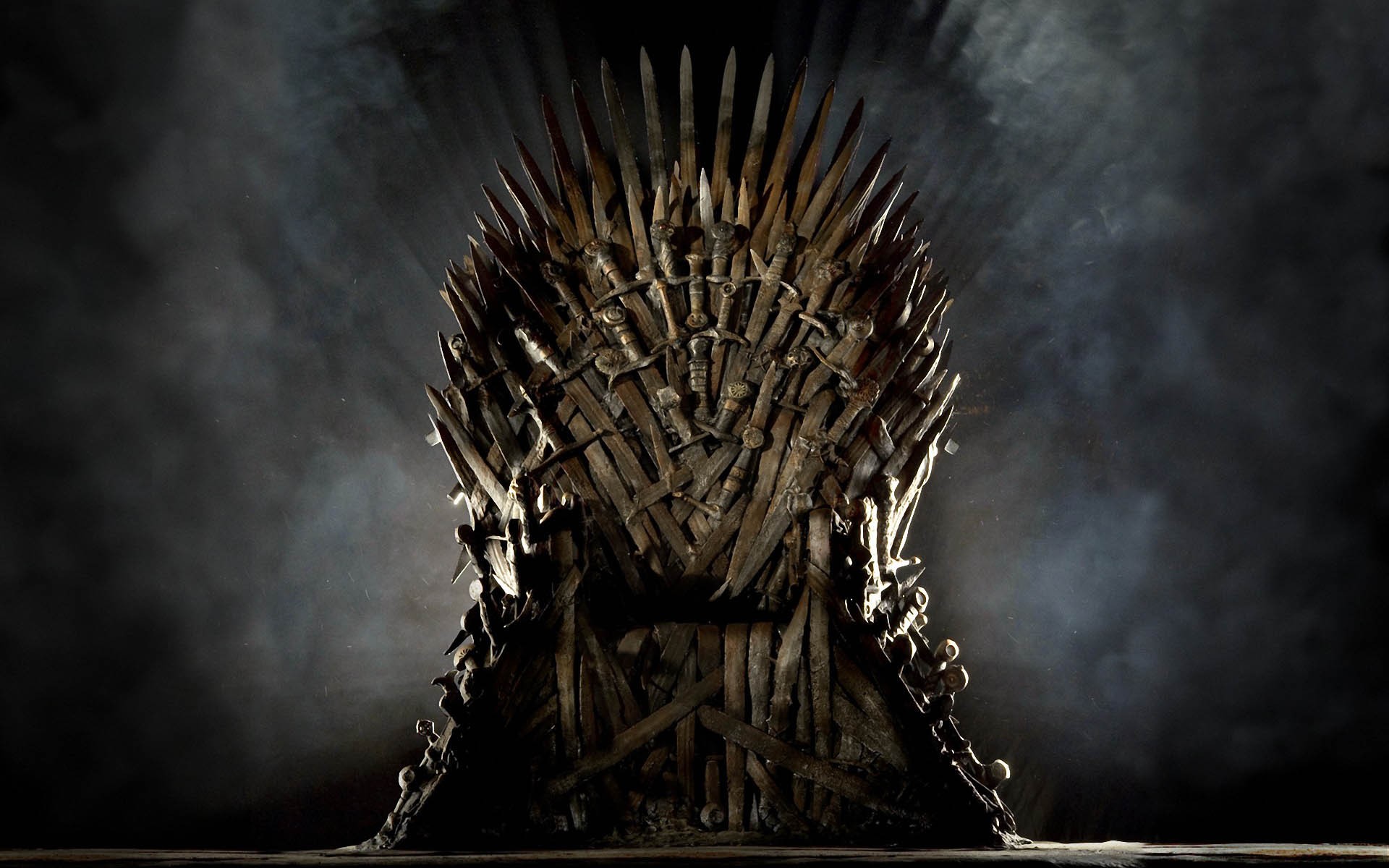 Cersei Lannister, the Queen of the Seven Kingdoms, sitting on the Iron Throne