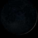 A waxing crescent moon after a new moon
