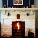 Cozy Hearth Scene with Warm Lighting