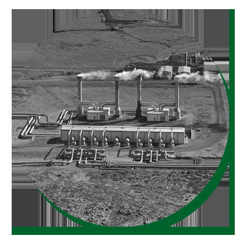 Geothermal power plant tapping into Earth's internal heat
