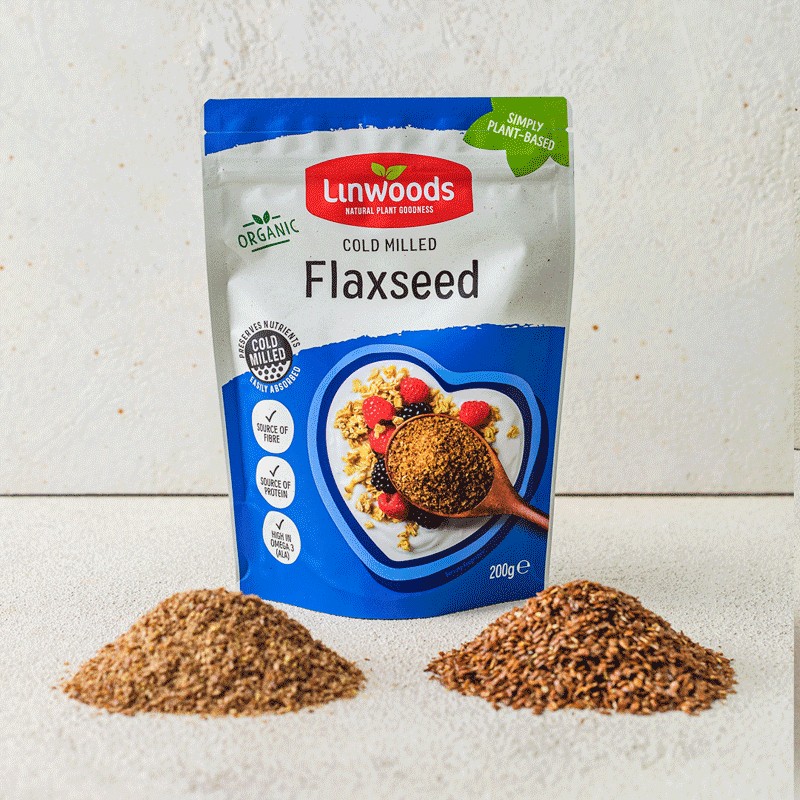 Flaxseed and linseed are the same thing. Picture showing whole flaxseed and milled flaxseed