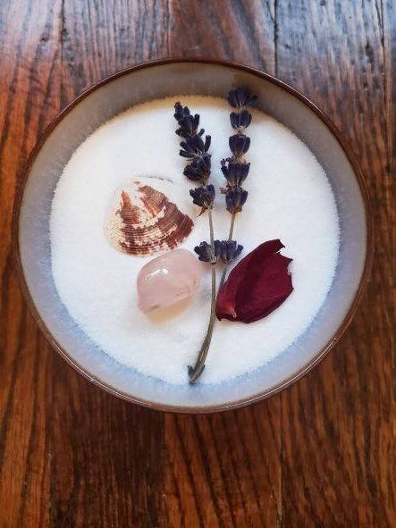 Lavender Salt Bowl for Energy Cleansing
