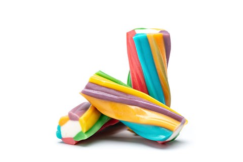 Rainbow Rolls Licorice Candy vibrant colors