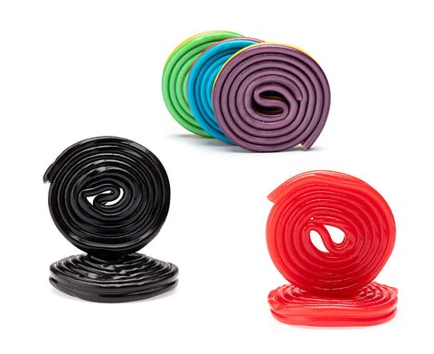 Variety of gourmet Spirali Licorice Flavors