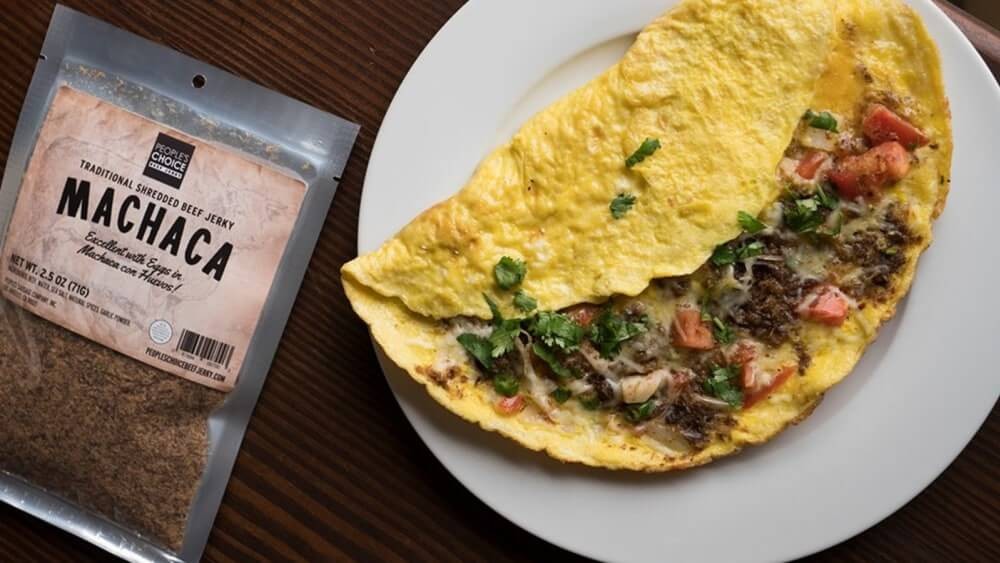 Machaca Con Huevos Omelet