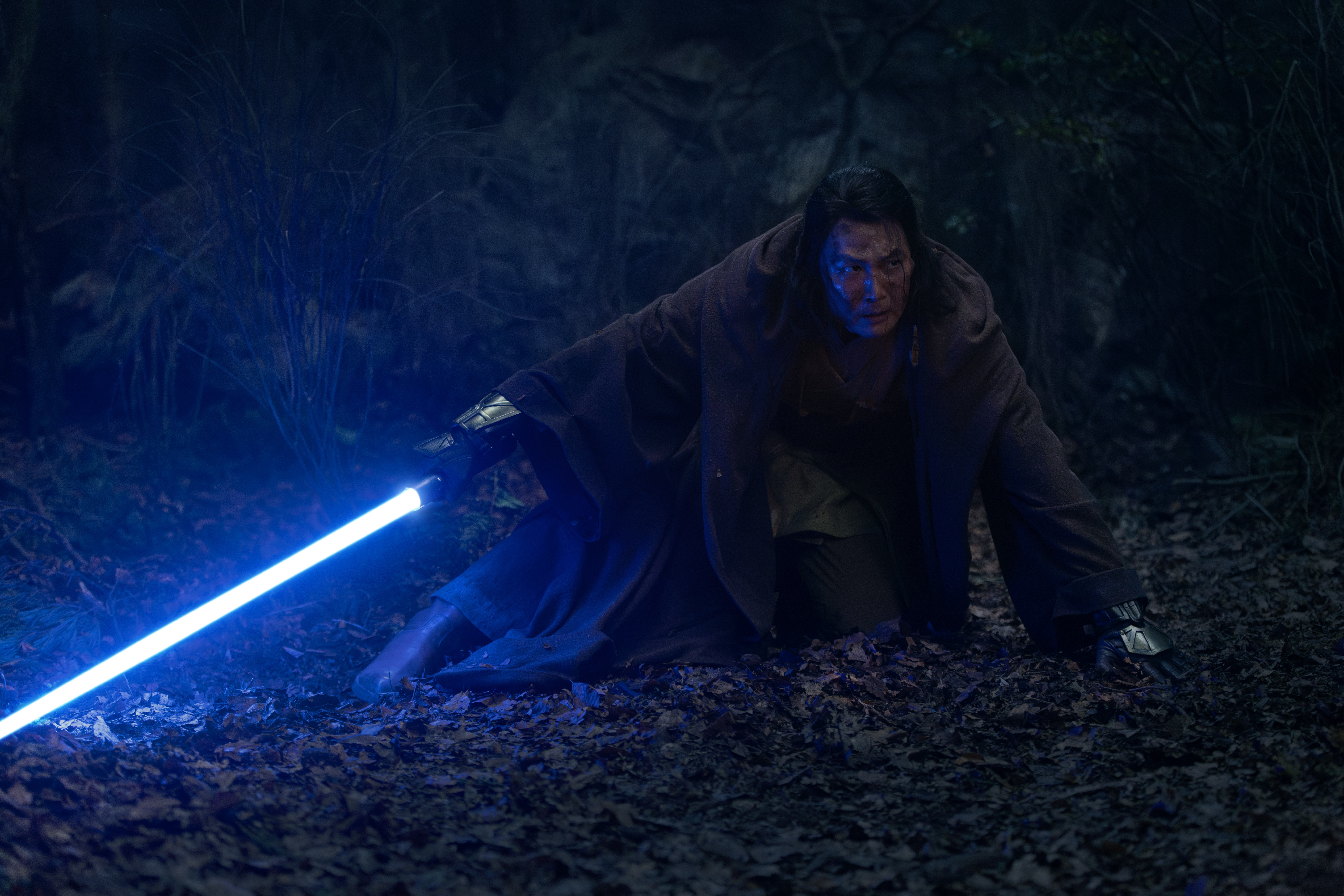Lee Jung-jae as Master Sol in The Acolyte, a Jedi facing moral dilemmas