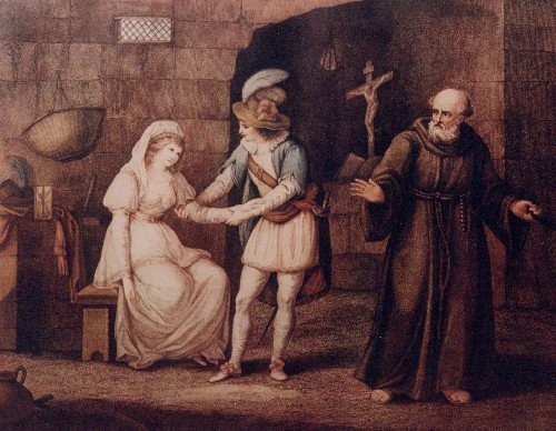 Romeo and Juliet Engraving by J. J. Vandenburgh of Henry William Bunbury