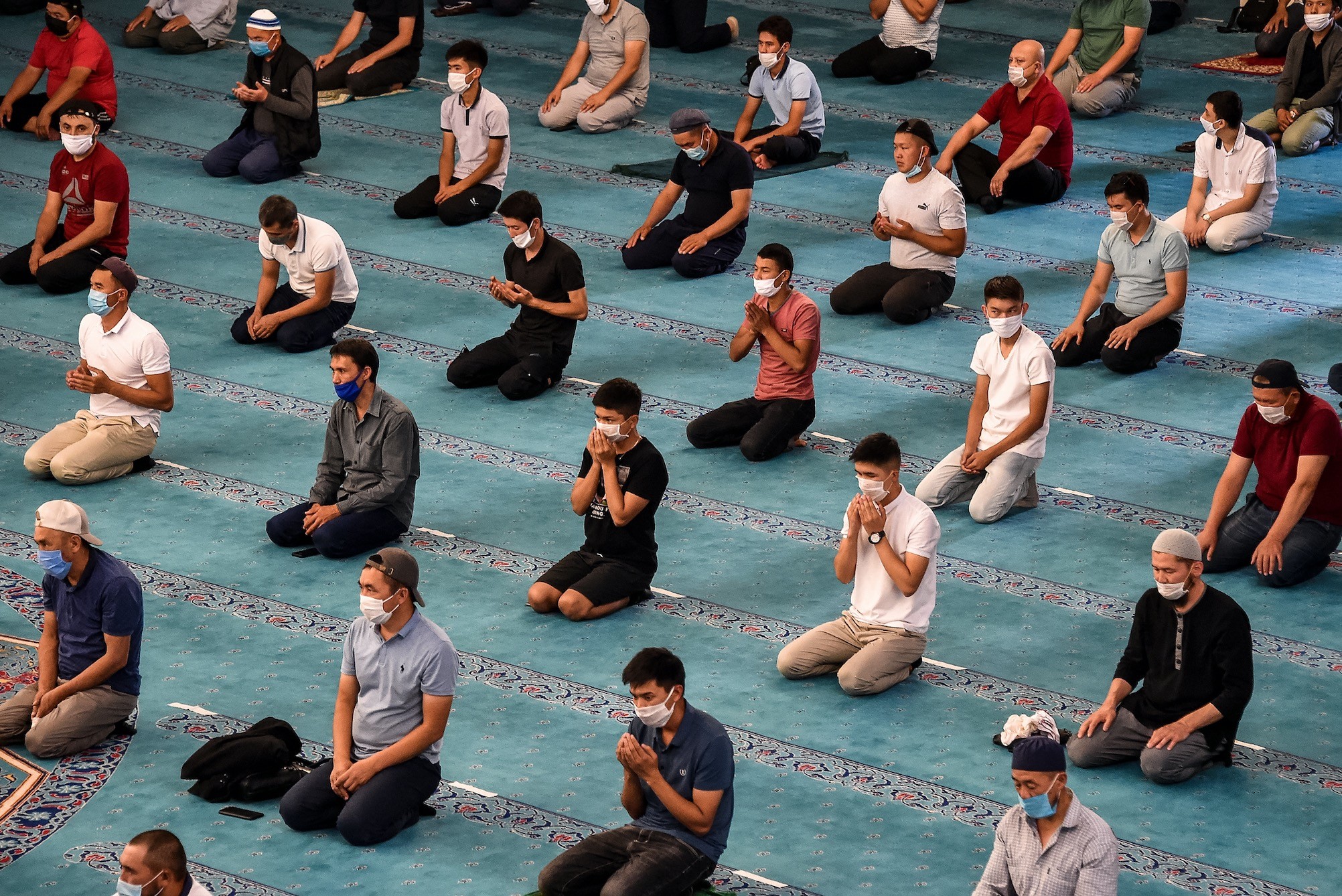 Muslims Praying Ashura day