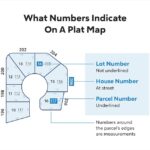 Plat map infographic example illustrating what the numbers mean within map