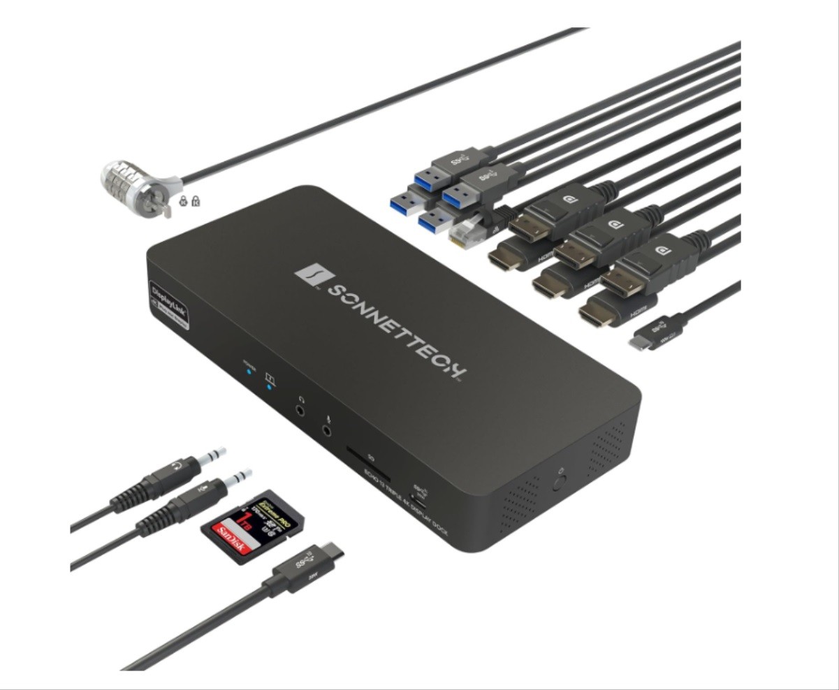 USB-C docking station with multiple ports