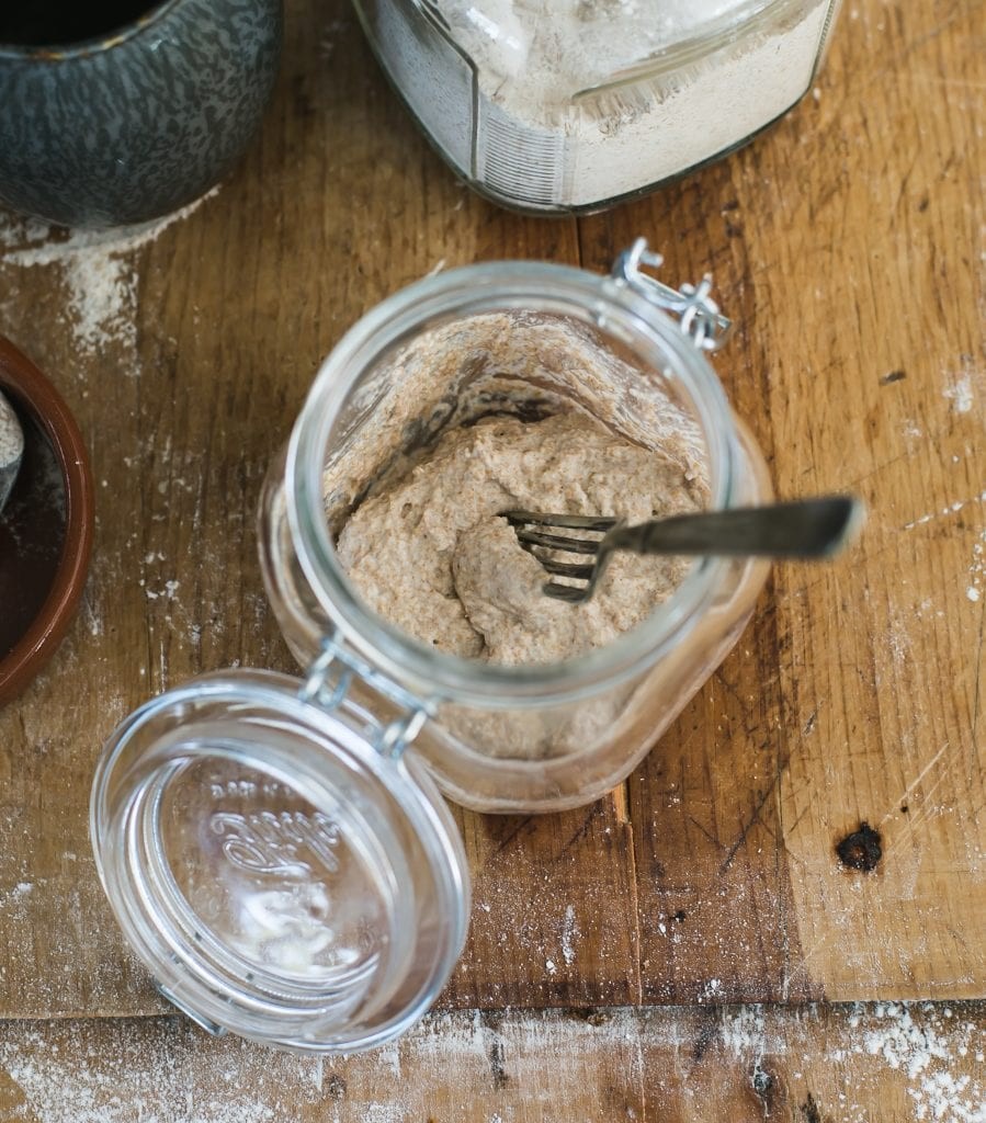 Sourdough Starter with Whole Wheat Flour | theclevercarrot.com