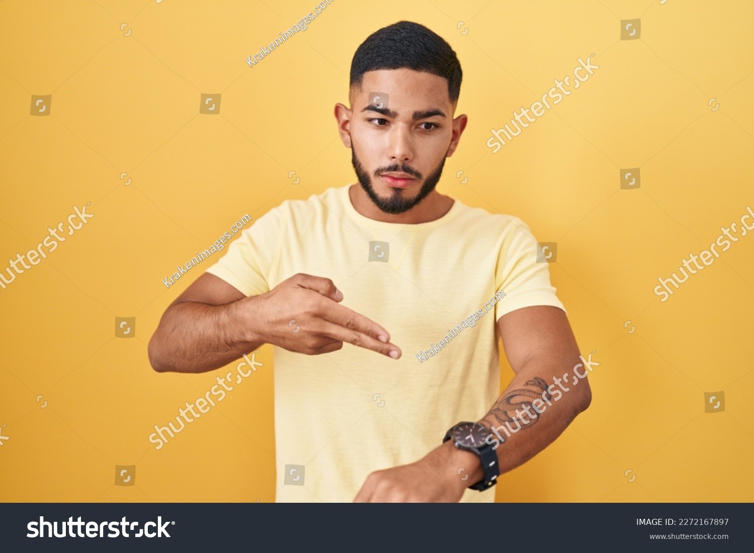 Man Asking Question On Mobile
